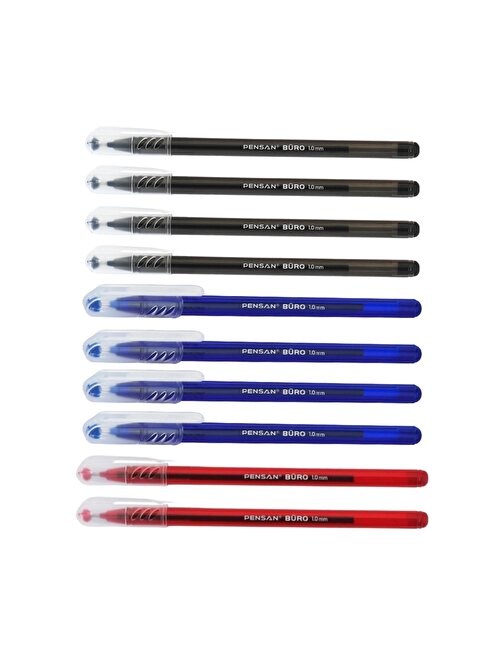 Pensan Büro Tükenmez Kalem 4 Mavi 4 Siyah 2 Kırmızı