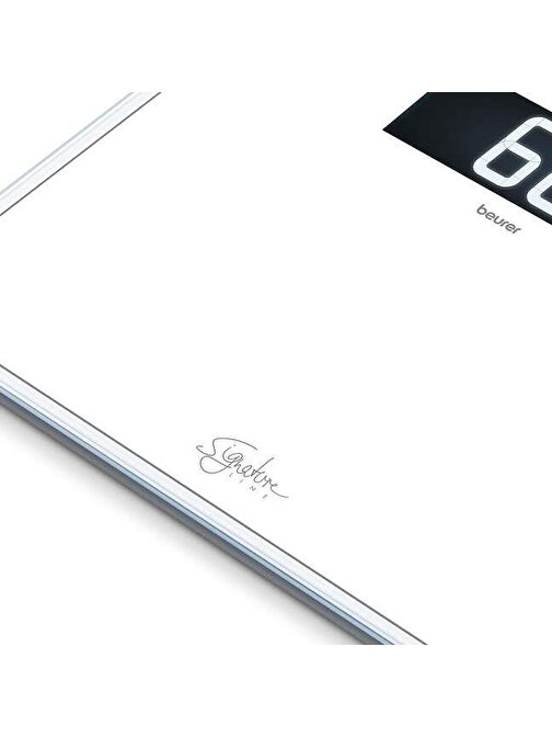 Beurer GS 410 SignatureLine Beyaz cam banyo baskülü