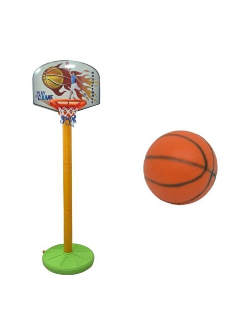 Pilsan Park Bahçe İçin Ayaklı Plastik Çocuk Süper Basketbol Seti 4 - 6 Yaş