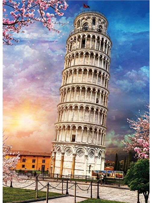 Blue Focus 1000 Parça Pisa Kulesi Puzzle