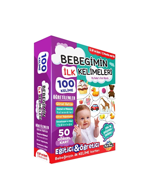 Moli Toys Bebeğimin İlk 100 Kelime Kartları 8681511001575