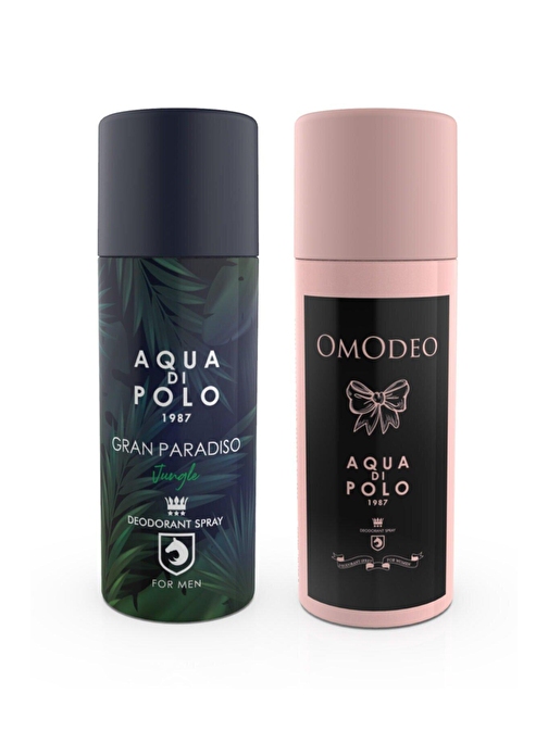 Aqua Di Polo Stcc004202 Omodeo Ve Gran Paradiso Jungle Kadın Deodorant Seti