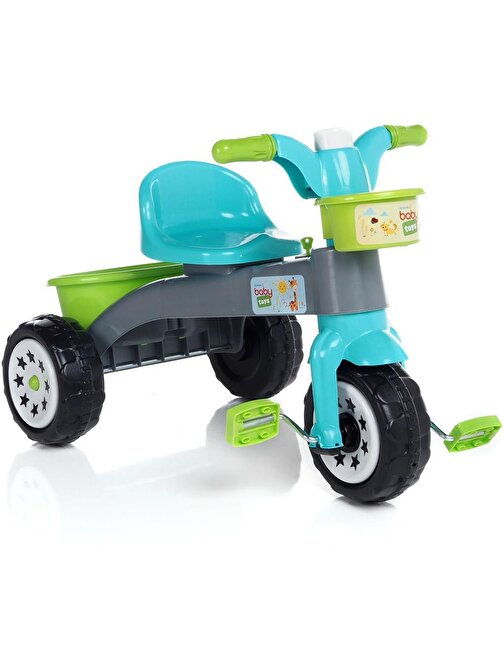 Baby Toys 3 Tekerlekli İlk Bisikletim 1 Kişilik 2 - 4 Yaş 3600 Turkuaz - Gri