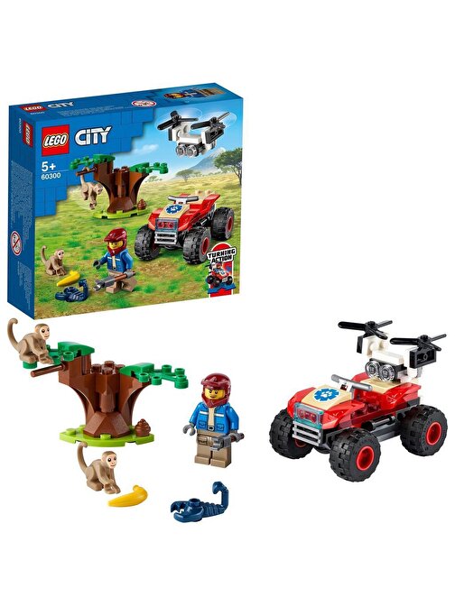 Lego City Vahşi Hayvan Kurtarma ATV’si Yapım Seti 74 Parça 60300