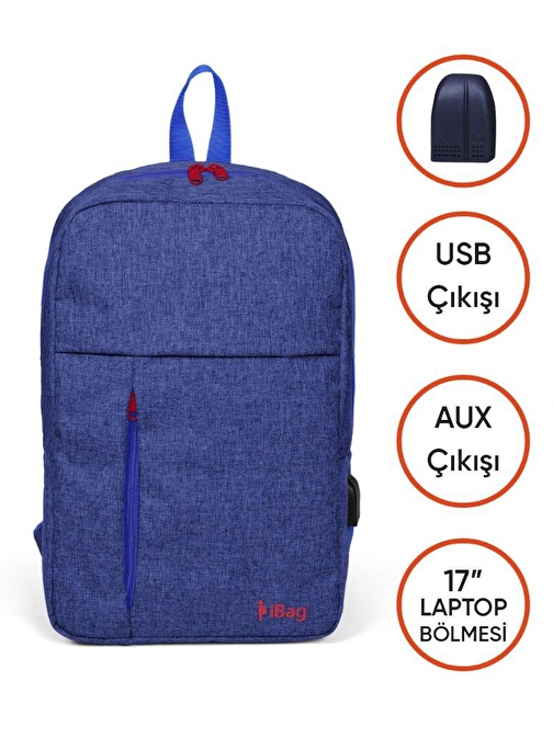 İbag 17 Kırçıllı Lavanta Laptop Sırt Çantası