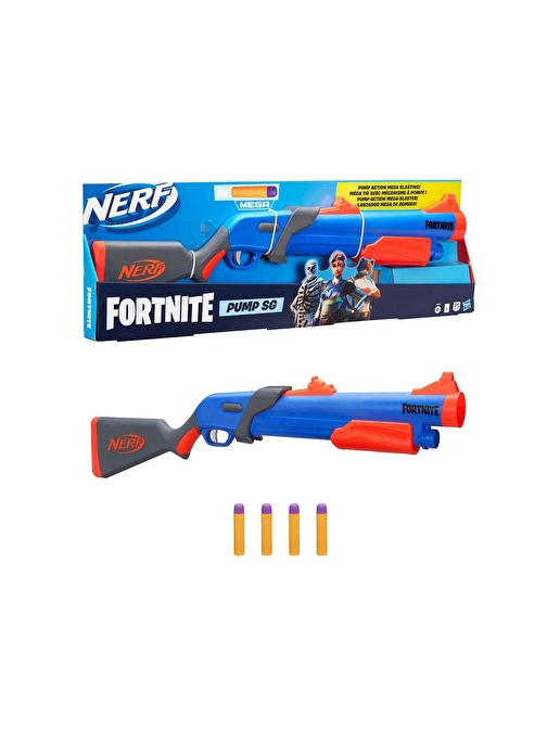 Nerf Fortnite Pump Sg Mega Sert Plastik Büyük Çok Renkli Oyuncak Tabanca 8 - 12 Yaş