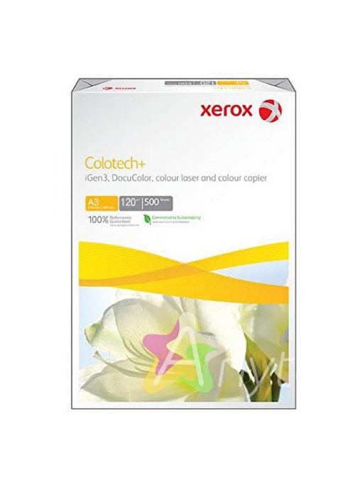 Xerox Fotokopi Kağıdı Gramajlı Laser-Copy-Inkjet Colotech 500'lü A3 120 gr Beyaz 003R94652