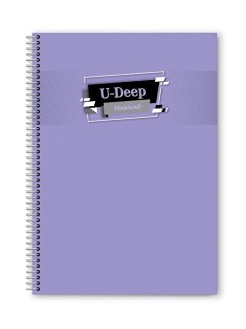 Umut Defter A4 Spiralli Telli Defter 60 Yaprak Çizgili Lila