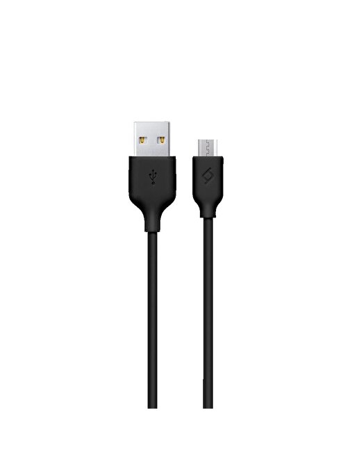 TTEC Universal 2DK7530S Micro USB Type-C Hızlı Şarj Kablosu 1.2 m Siyah