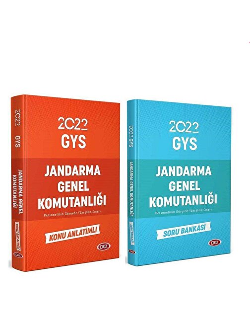 Akm Kitap Data Yayınları 2022 GYS Jandarma Genel Komutanlığı Konu ve Soru Kitabı Seti 2 Kitap
