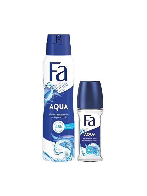 Fa Aqua Roll-On 50 Ml + Fa Deosprey Aqua 150 Ml