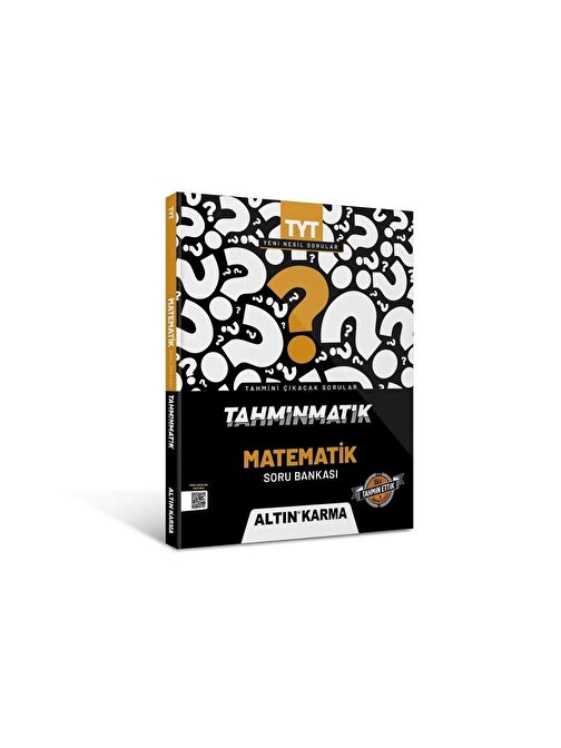 Altın Karma Yayınları 2022 Tahminmatik TYT Matematik Soru Bankası Altın Karma Yayınları