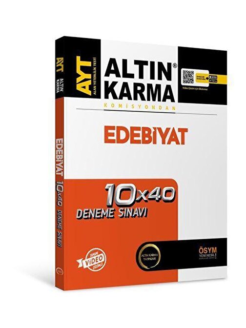 Altın Karma Yayınları AYT Türk Dili ve Edebiyat Sosyal Bilimler 1 10 x 40 Deneme Altın Karma