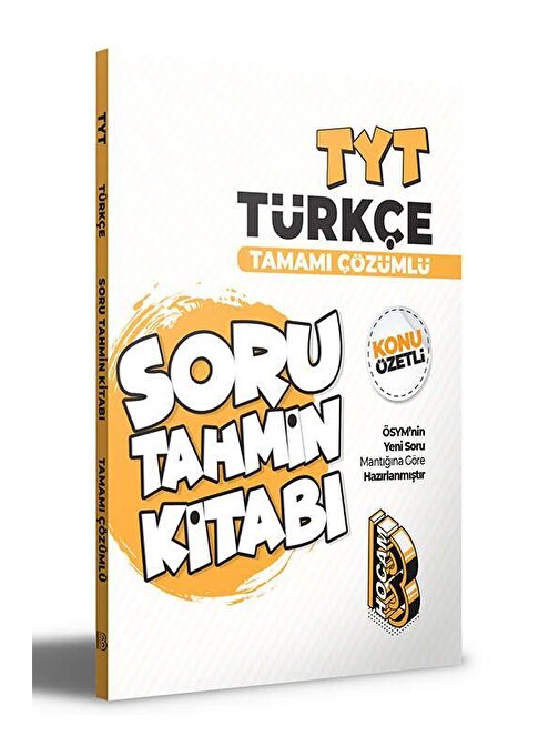 Tyt Türkçe Konu Özetli Ve Tamamı Çözümlü Soru Tahmin Kitabı Benim Hocam Yayınları