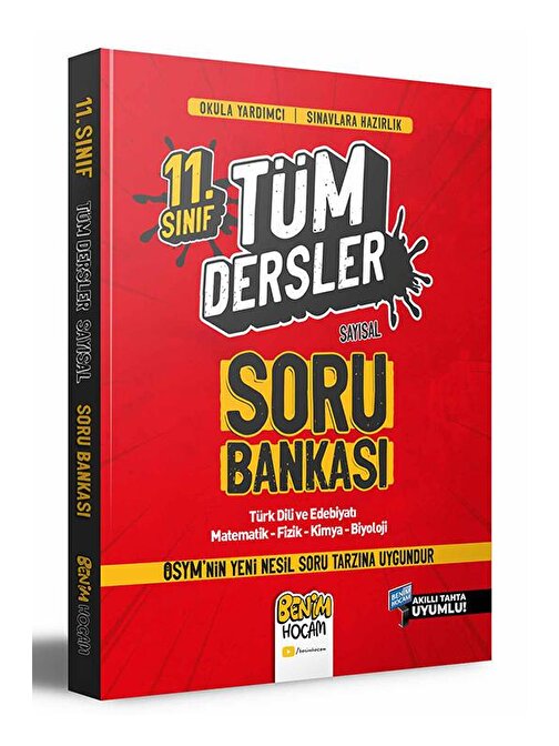 Benim Hocam Yayınları 2022 11. Sınıf Sayısal Tüm Dersler Soru Bankası