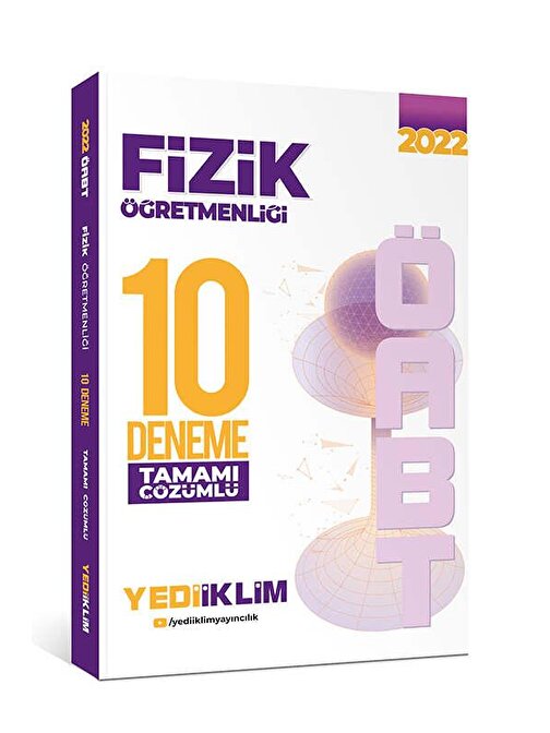 Yediiklim Yayınları Yediiklim Yayınları 2022 ÖABT Fizik Öğretmenliği Tamamı Çözümlü 10 Deneme