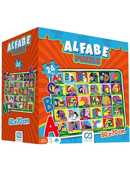 Ca Games Alfabe 24 Parça Yer Puzzle 2 - 4 Yaş