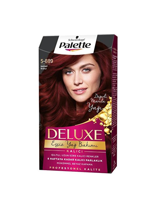 Palette Deluxe Saç Boyası 5.889 Şarap Kızılı X 3 Adet
