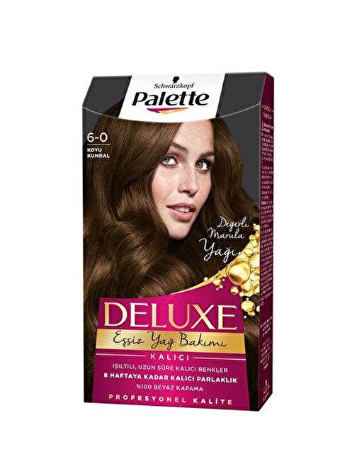 Palette Deluxe Saç Boyası 6.0 Koyu Kumral X 3 Adet