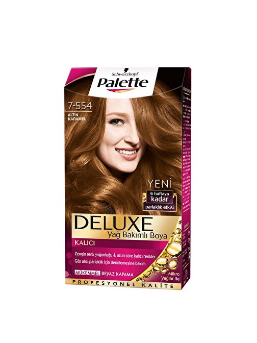 Palette Deluxe Saç Boyası 7.554 Altın Karamel X 3 Adet