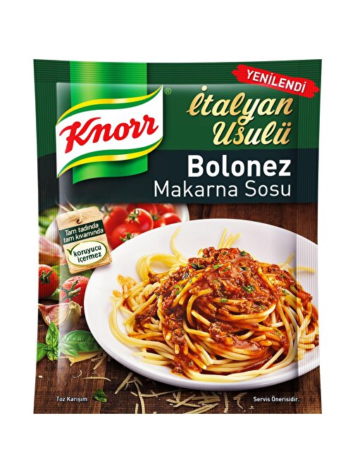 Knorr Spagetti Bolonez Makarna Sos 45 gr x 12 Adet