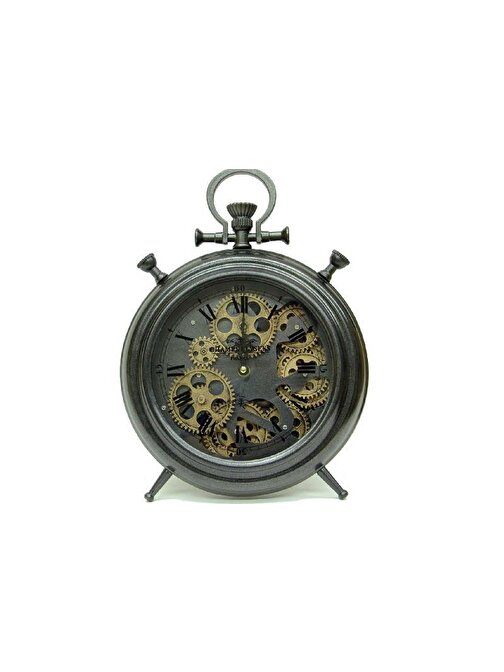 Acl Saat Çarklı Masa Saati Duvar Saati Dekoratif Hediyelik