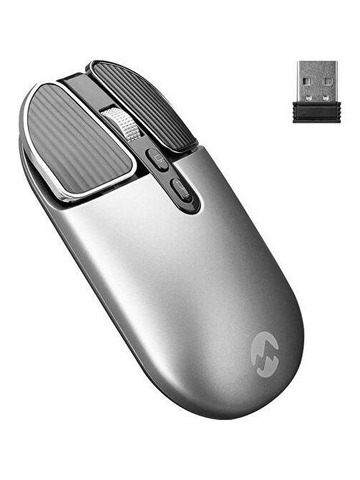 Everest SM-620 1000 DPI Kablosuz Bluetooth 3D Gri Optik Mouse
