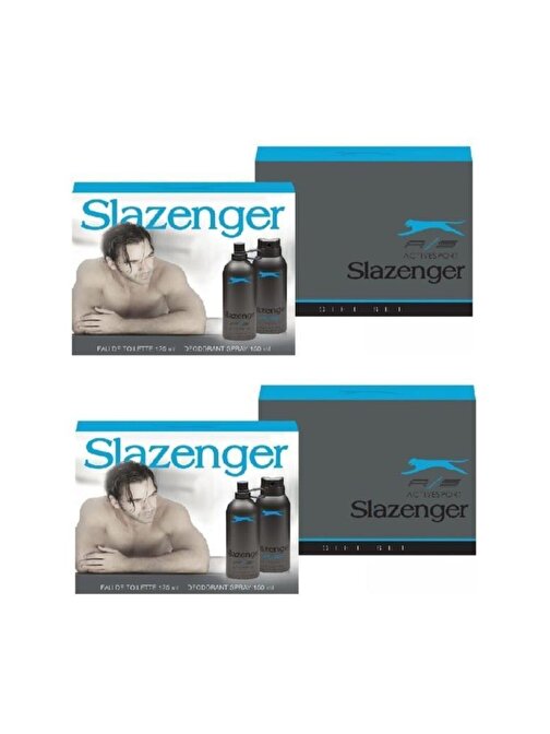 Slazenger Active Sport Mavi Edt 125Ml+Deodorant 150Ml Set 2 Adet