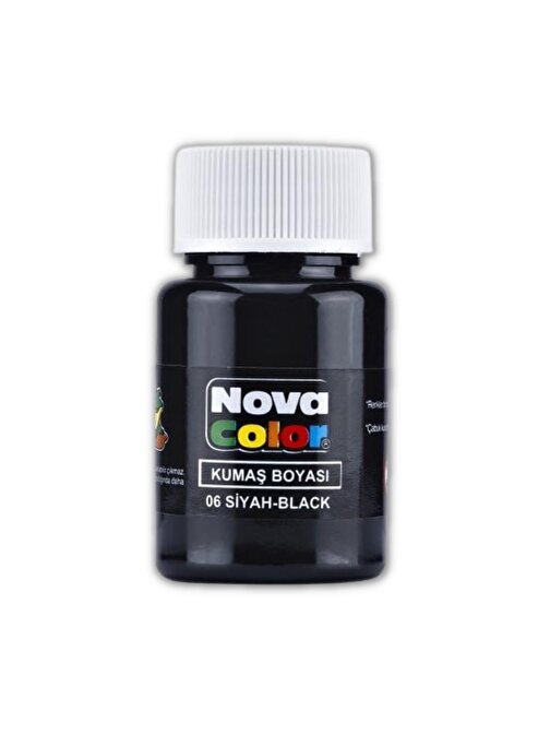 Nova Color Likit Kumaş Boyası Siyah 30 ml