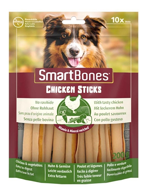 Smart Bones Tavuklu Sticks Köpek Ödülü 10Lu 200 gr