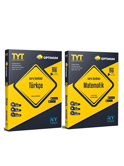 Akm Kitap Referans Yayınları TYT Türkçe ve Matematik Soru Bankası Seti 2 Kitap