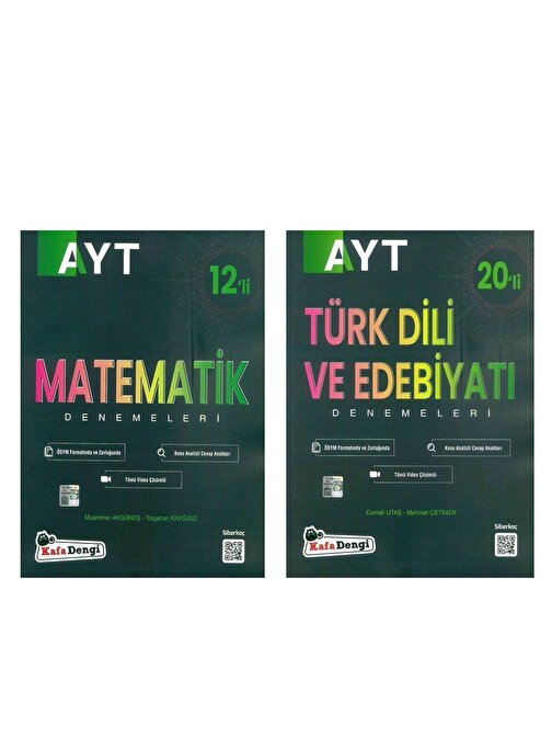Ankara Kitap Merkezi Kafa Dengi AYT Matematik ve Türk Dili Edebiyatı Deneme Seti 2 Kitap