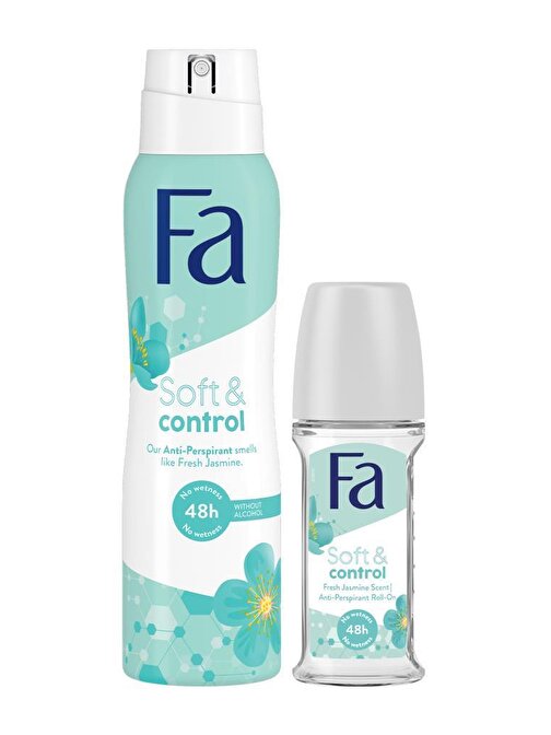 Fa Soft & Control Roll-On 50 ml + Soft & Control Deosprey 150 ml