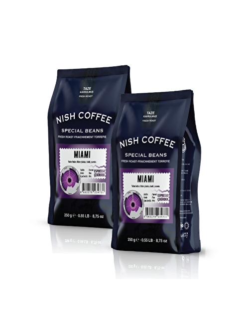 Nish Espresso Miami Kahve 2 X 250 Gr