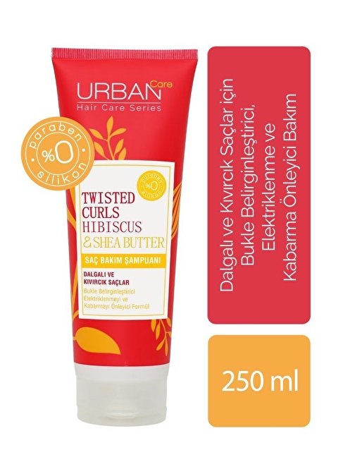 URBAN Care Twisted Curls Hibiscus & Shea Butter Saç Bakım Şampuanı 250 ml