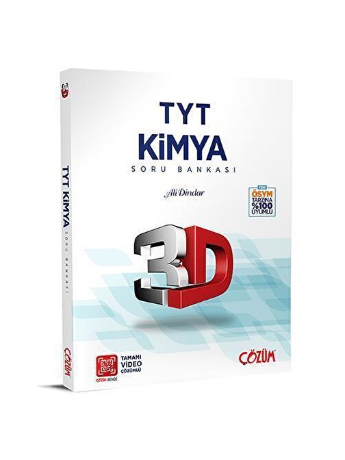 3D Yayınları TYT 3D Kimya Tamamı Video Çözümlü Soru Bankası 3D Yayınları