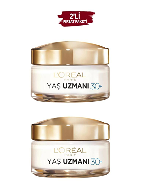 Loreal Paris Yaş Uzmanı Age Expert 30+ Yaş İçin Krem 50Ml 2 Adet