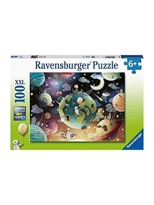 Ravensburger 129713 Gezegenler Temalı Çocuk Puzzle 100 Parça 6+ Yaş