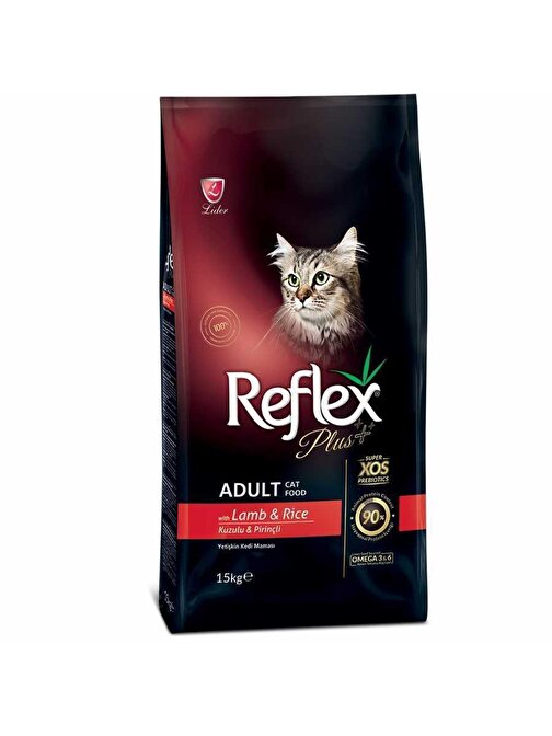 Reflex Plus Kuzu Pirinç Yetişkin Kedi Mama 15 Kg