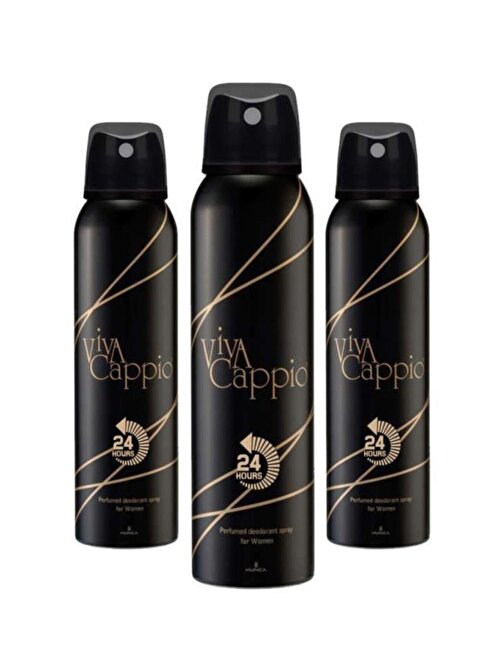 Viva Cappio Kadın Sprey Deodorant 150 Ml X 3 Adet