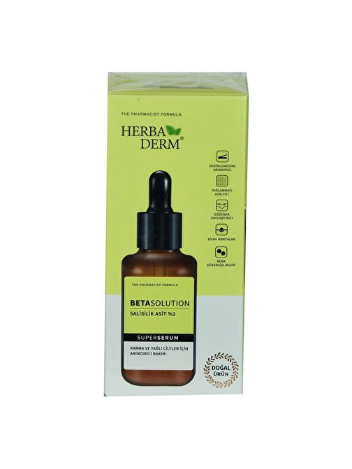 Herbaderm Superserum Betasolution Karma ve Yağlı Ciltler 30ML