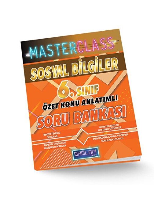 6. Sınıf Masterclass Sosyal Bilgiler Soru Bankası Sağlam Test Yayınları