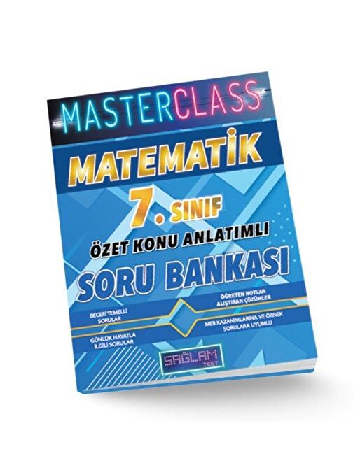 7. Sınıf Masterclass Matematik Soru Bankası Sağlam Test Yayınları