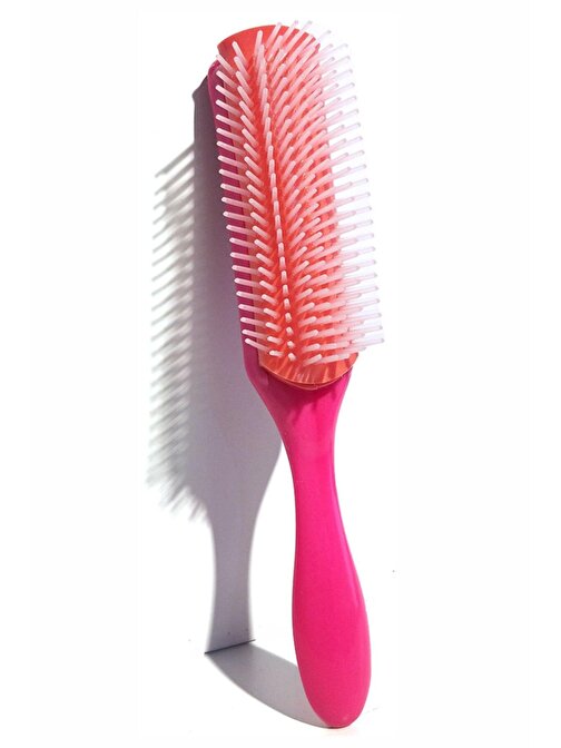 Sonreyon Styling Brush 9 Sıra Şekillendirme Fırçası Curly Girl Kıvırcık Kız Metodu Fırçası Pembe