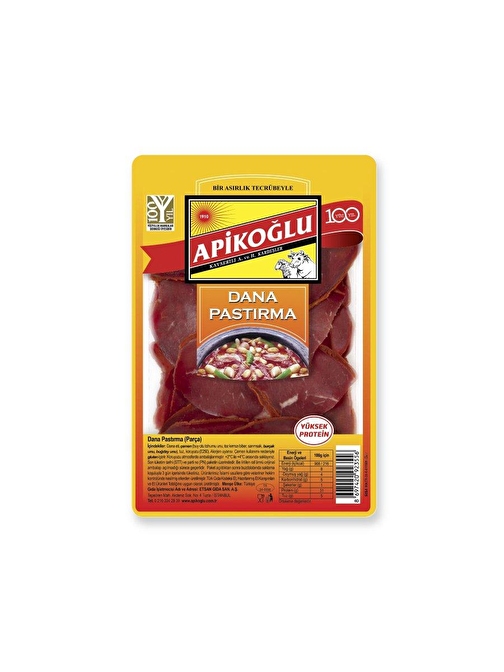 Apikoğlu Parça Pastırma 80Gr