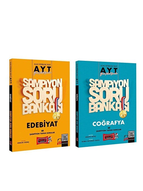 Ankara Kitap Merkezi Yargı Yayınları AYT Edebiyat ve Coğrafya Şampiyon Yapan Soru Bankası Seti 2 Kitap