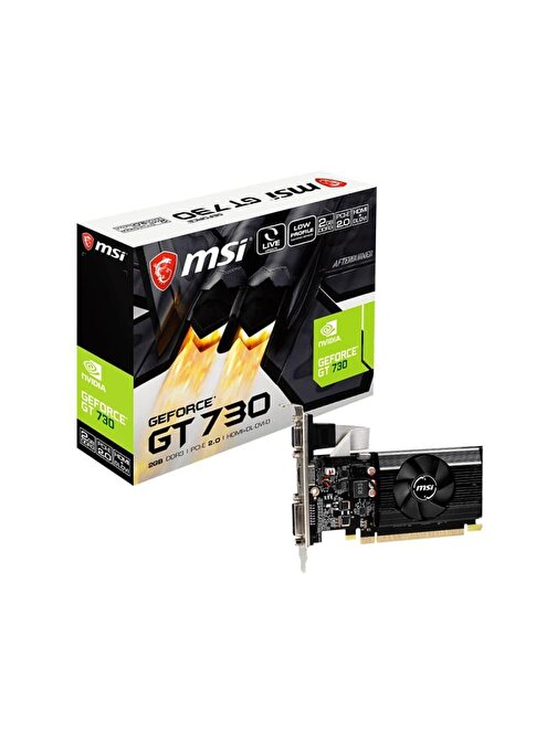MSI GeForce GT 730 2 GB DDR3 PCI-Express 2.0 64 Bit Ekran Kartı