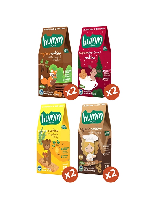 Humm Organik Karma Tatlı Atıştırmalık Paketi 55 gr  x 8 Adet