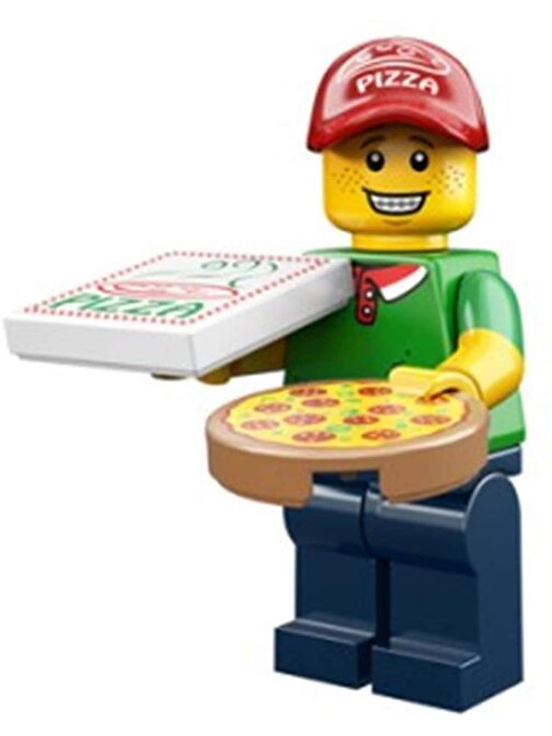 Lego Minifigür - Seri 12 Pizza Delivery Man 71007