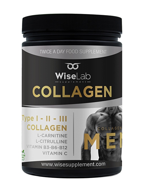 Wiselab Men Collagen 300Gr Tip123 L-Carnitine L-Citrulline